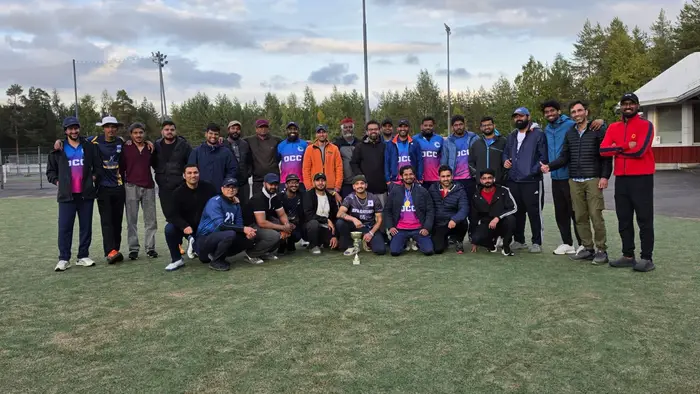 Both squads together after the final in Oulu